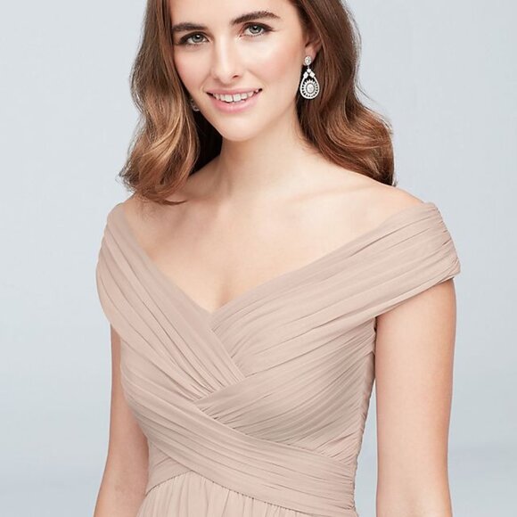 DAVID'S BRIDAL light blue bridesmaid dresses size 0&2 - Picture 2 of 7